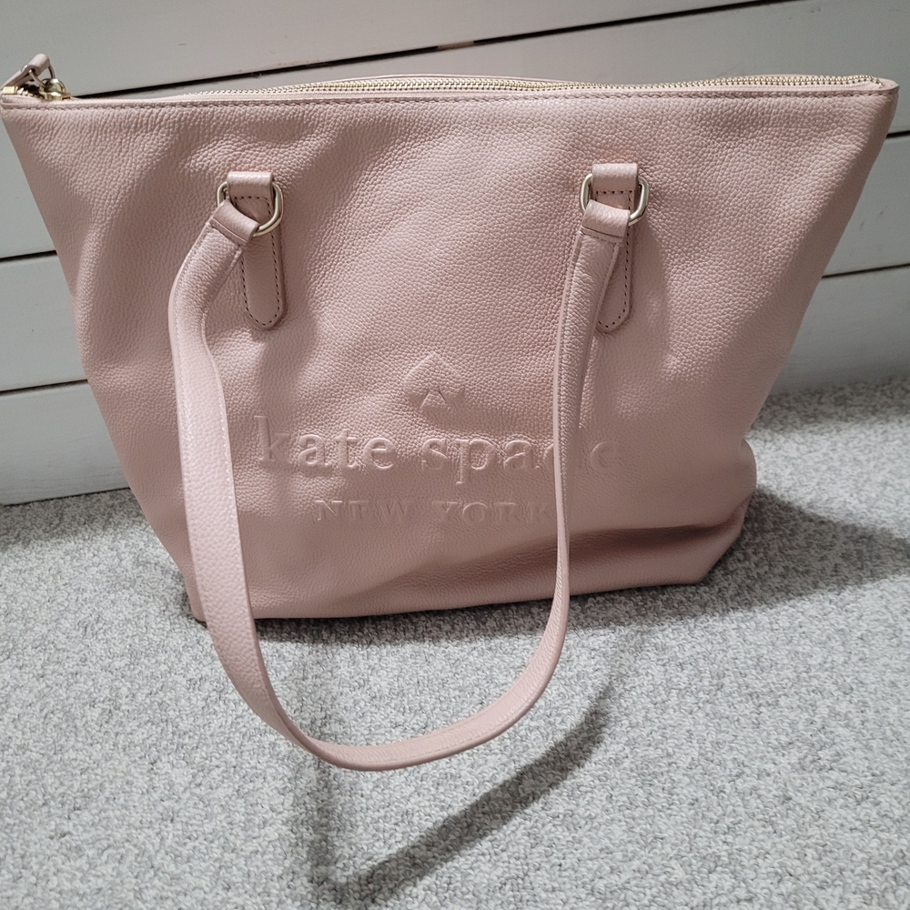 Kate Spade Pink Pebbled Leathet Tote
